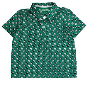 RuggedButts Boys Knit Short Sleeve Performance Polo - Soccer Mania, 7 - 1 of 2