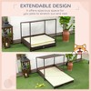 Gulches Brown Wicker Expandable Dog Bed, Detachable Cushion for Medium - Sized Pets - 2 of 4