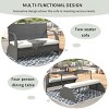 Versatile Outdoor Loveseat That Converts To Four Seats And A Table,Outdoor Patio Sofa - Maison Boucle - 2 of 4