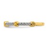 Black Bow Jewelry 2mm 14k Yellow Gold Citrine & .08 Ctw Diamond Stackable Band - 3 of 4