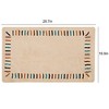 VECELO Front Door Mat Welcome Mat, Absorbent Muddy Kitchen Rugs, Non-Slip Rubber Backing Doormat - 3 of 4