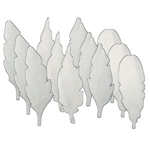 Roylco® Color Diffusing Paper Feathers, 80 Per Pack, 3 Packs - 1 of 3