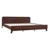 Wooden King Size Bed with Headboard, Sturdy Solid Wood Frame, Platform Bed, Minimalist and Modern Bedroom Furniture-Maison Boucle - 4 of 4