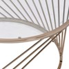 Bluelipe Clear Glass Top with Champagne Finish Coffee Table - 4 of 4