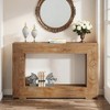 MAYEERTY Farmhouse Console Table, 55" Hallway Sofa Table With Geometric Base - 2 of 4