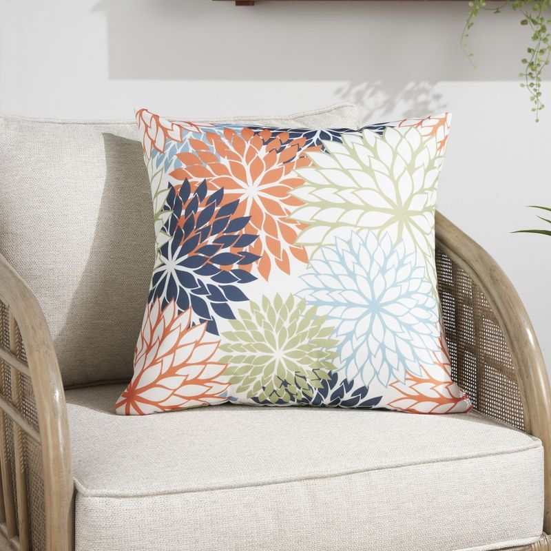 Mina Victory Aloha Floral Tropical Outdoor Throw Pillow, 2 of 10