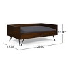 Modern Design Pet Bed, Dog Bed With Water-Resistant Cushion, Pet Bedding With 29.5''Wx17.75''D-Cuddlewood - 4 of 4