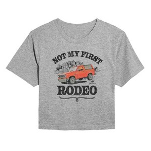 Women's - Ford - Not My First Rodeo 1983 Bronco Cropped Graphic T-Shirt - 1 of 4