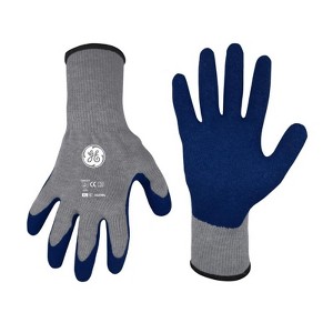 General Electric Unisex Crinkle Dipped Gloves Blue/Gray XL 1 pair - 1 of 1