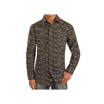 Boy's Longhorn Snap Shirt - Rock & Roll Denim