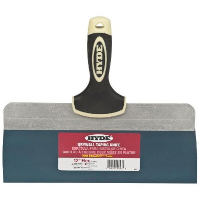 Hyde Pro Project Blue Steel Taping Knife 12 in. W X 10.3 in. L