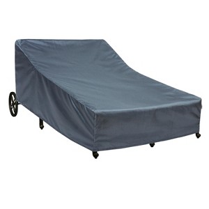 Summerset Shield Double Chaise Lounge Cover Ultimate Protection for Your Outdoor Furniture 71" x 84" x 42" Mercury - 1 of 4