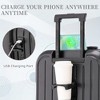 YONWAY Hardside Luggage Sets, 3 pcs Spinner Suitcase, ABS Lightweight Suitcase, 360° Spinner Wheel Luggage, with Cup Holder & USB Port - 4 of 4