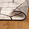 Contemporary Modern Geometric Cobblestone Indoor Runner or Area Rug by Blue Nile Mills - 3 of 4