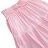 Girls' Tiered Midi Skirt with Drawstring Waist & Pockets, Flowy Ruffle Hem Skirt for Casual Wear - 4 of 4