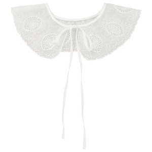 Elerevyo Women Blouse Embroidery Neck Ruff Detachable False Dickey Collar 1 Pc - 1 of 4