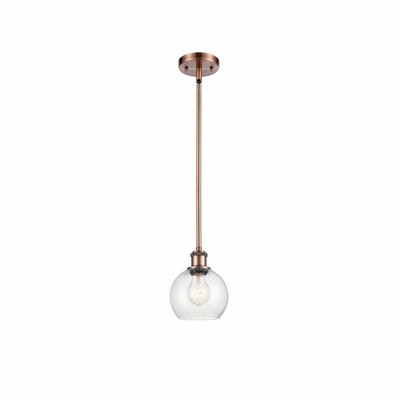 Athens - 1 Light Mini Pendant In Industrial Style-7.88 Inches Tall and 6 Inches Wide