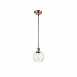 Athens - 1 Light Mini Pendant In Industrial Style-7.88 Inches Tall and 6 Inches Wide - 1 of 1