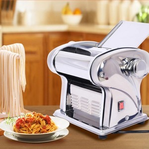 Garvee Electric Pasta Makers, Adjustable Thickness Stainless Steel Noodle Maker, Noodle Maker with 3 Blades 2.5mm Round, 4mm Flat, 9mm Wide for Home - 1 of 4
