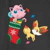 Juniors Womens Pokemon Christmas Jigglypuff and Fennekin Stocking Sweatshirt - image 2 of 4