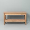 Wood & Cane Bench Natural - Hearth & Hand™ with Magnolia - image 3 of 4