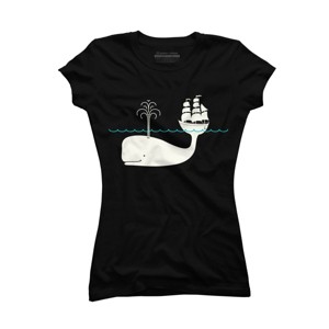 Junior's Design By Humans Moby By kellabell9 T-Shirt - 1 of 3
