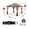 13X13 Instant Gazebo Screen House - Centerlok, Sto 'N Go, Silver Coated 150D - CA169M Blue&Grey - 3 of 4