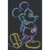 Women's Mickey & Friends Bright Neon Mickey Mouse Outline Racerback Tank Top - 2 of 4