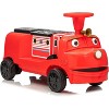 12V Ride on Train Trackless, Kids Train with Locomotive Carriage, Kids Ride On Toy w/Adjustable Seat, Storage, Headlight, Hork, One-Button - 2 of 3