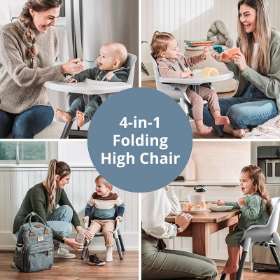 Seasalt Gray 4-in-1 Portable Folding High Chair