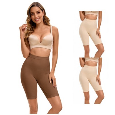 INSPIRE CHIC 3 Pcs Women's Butt Lifter Thigh Slimmers High Elasticity Control Waist Panties