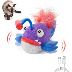 Potaroma Cat Toys Flapping Fish, Interactive Realistic Anglerfish Toy Stuffed - 1 of 3