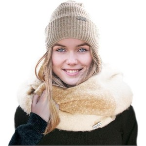 Nicole Miller Women Winter Beanie and Hanging Scarf - 1 of 4