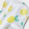 Women's Lemons Ribbed Ankle Socks - White/Yellow 4-10: Lightweight, Recycled Polyester, Machine Washable, Banded Cuff - 3 of 3