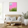 Amanti Art Vintage Pink Camper Trailer with Cactus by Tom Windeknecht Canvas Wall Art Print Framed - 4 of 4