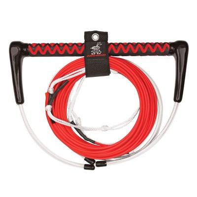 Airhead AHWR-8 Dyneema 70 Foot 4 Section Thermal Boat Wakeboard Tow Rope, Red