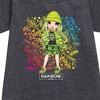 - Rainbow High - Jade Hunter Rainbow Graffiti Graphic Short Sleeve Fleece Dress - 2 of 3