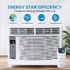 6,000 BTU Window Air Conditioner, Smart WiFi & Remote Control AC for Rooms up to 250 Sq. Ft., Quiet 50dB Operation, 24H Timer, Sleep Mode - 4 of 4