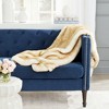 Faux Fox Throw Blanket - THR702 - Tan - 50" x 60" - Safavieh - 2 of 4