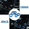 Unique Bargains Air Conditioner AC Radio Switch Decor Knob Cover for Dodge for Ram 1500 2018 2019 2020 5 Pcs - 3 of 4