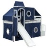 Twin Size Loft Bed with Tent and Tower - 3 of 4