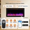 Karl Home 1500-Watt 30-inch Electric Fireplace Insert / Wall-Mounted Electric Fireplace with WIFI Function - 3 of 4