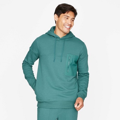 Men's Relaxed Fit Hoodie Sweatshirt - Goodfellow & Co™ Teal M
