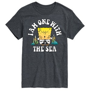 Men's - SpongeBob SquarePants - I am One With The Sea Short Sleeve Graphic T-Shirt - 1 of 4
