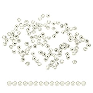 Unique Bargains Metal Round Jewelry Making Gold Filled Spacer Beads 100 Pcs - 1 of 4