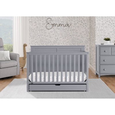 Simmons Kids' Logan 6-in-1 Convertible Crib with Underdrawer