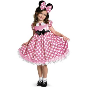 Mickey Mouse Clubhouse Pink Minnie Glow In the Dark Girls' Costume - 1 of 2
