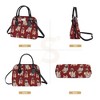 Signare USA Pug Red Convertible Top Handle Handbag - 2 of 4