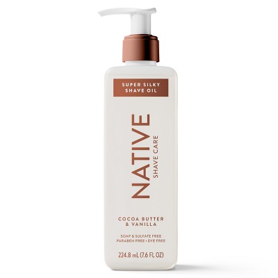 Native Cocoa Butter & Vanilla Shaving Oil - 7.6 fl oz