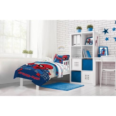 4pc Toddler Spidey And His Amazing Friends Reversible Bed Set : Target